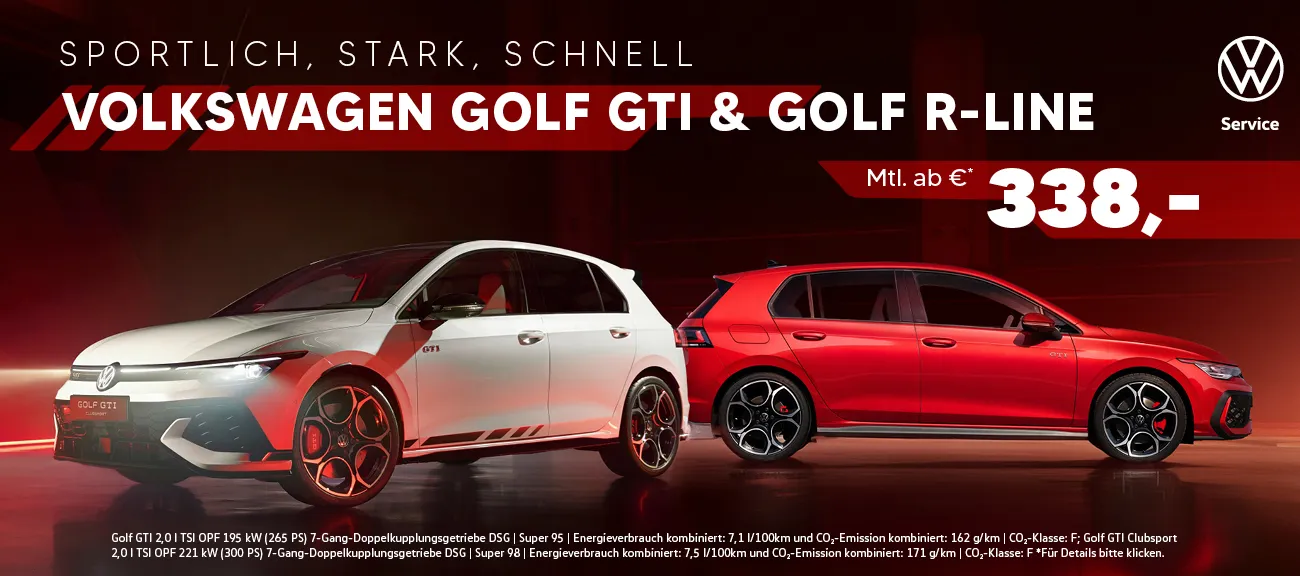 Golf GTI / Golf R-Line Aktion
